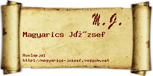 Magyarics József névjegykártya